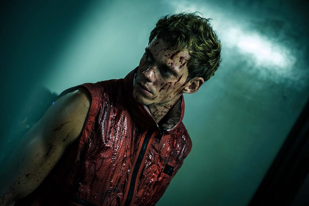 Bill Skarsgaard in Boy Kills World (Signature Entertainment)