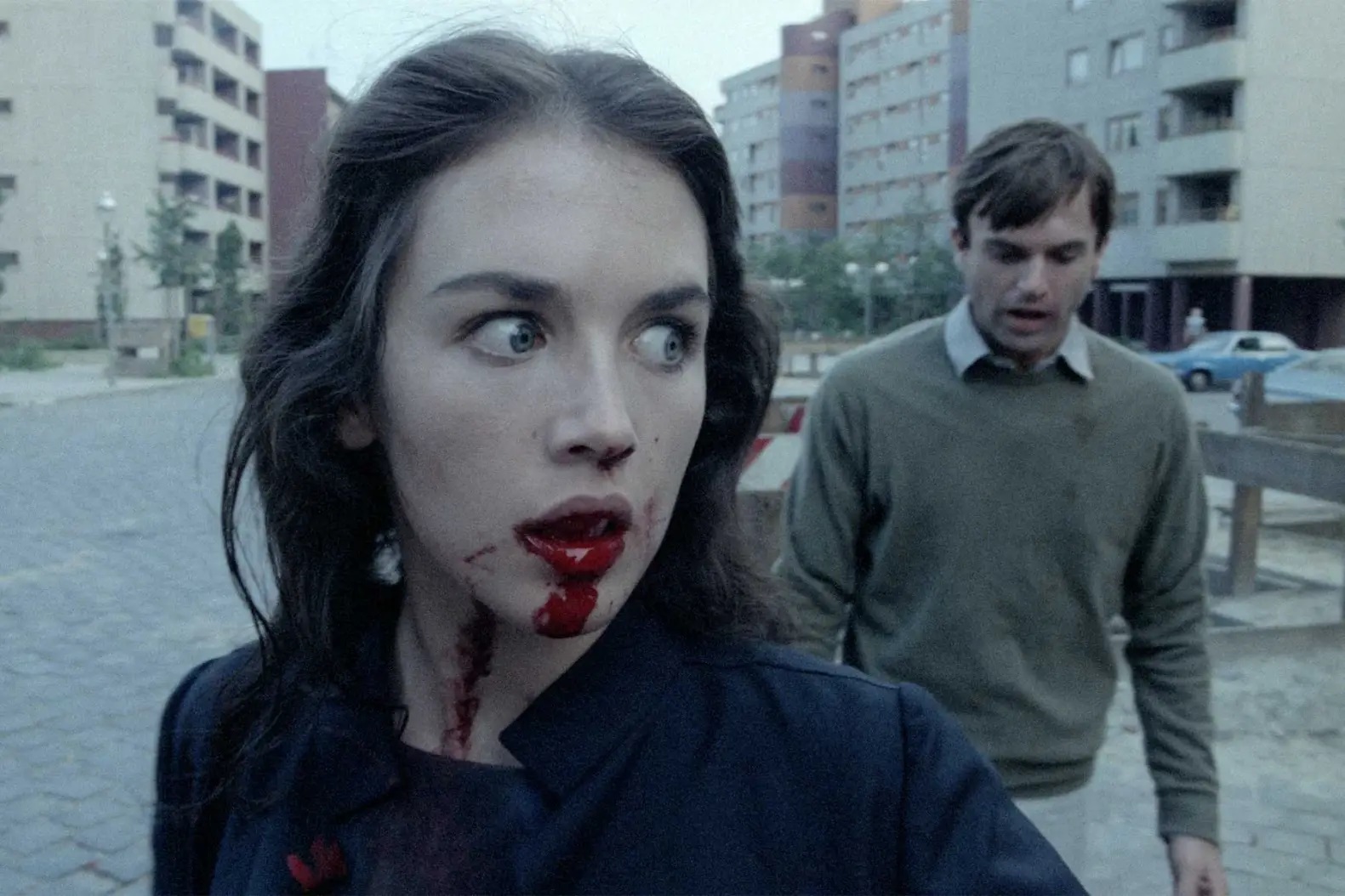 still from 1981 horror film possession starring sam neill