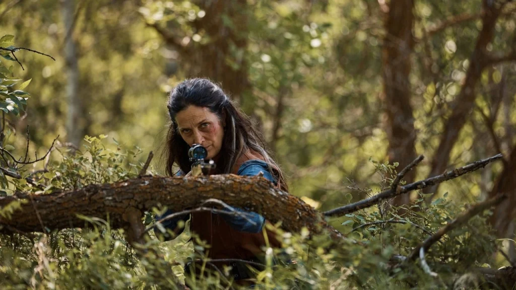 carrie-anne moss in trailer for die alone from wolfcop director lowell dean