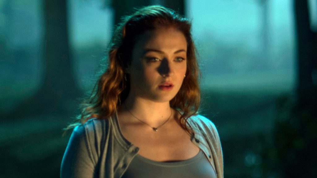 sophie turner as jean grey in x-men dark phoenix