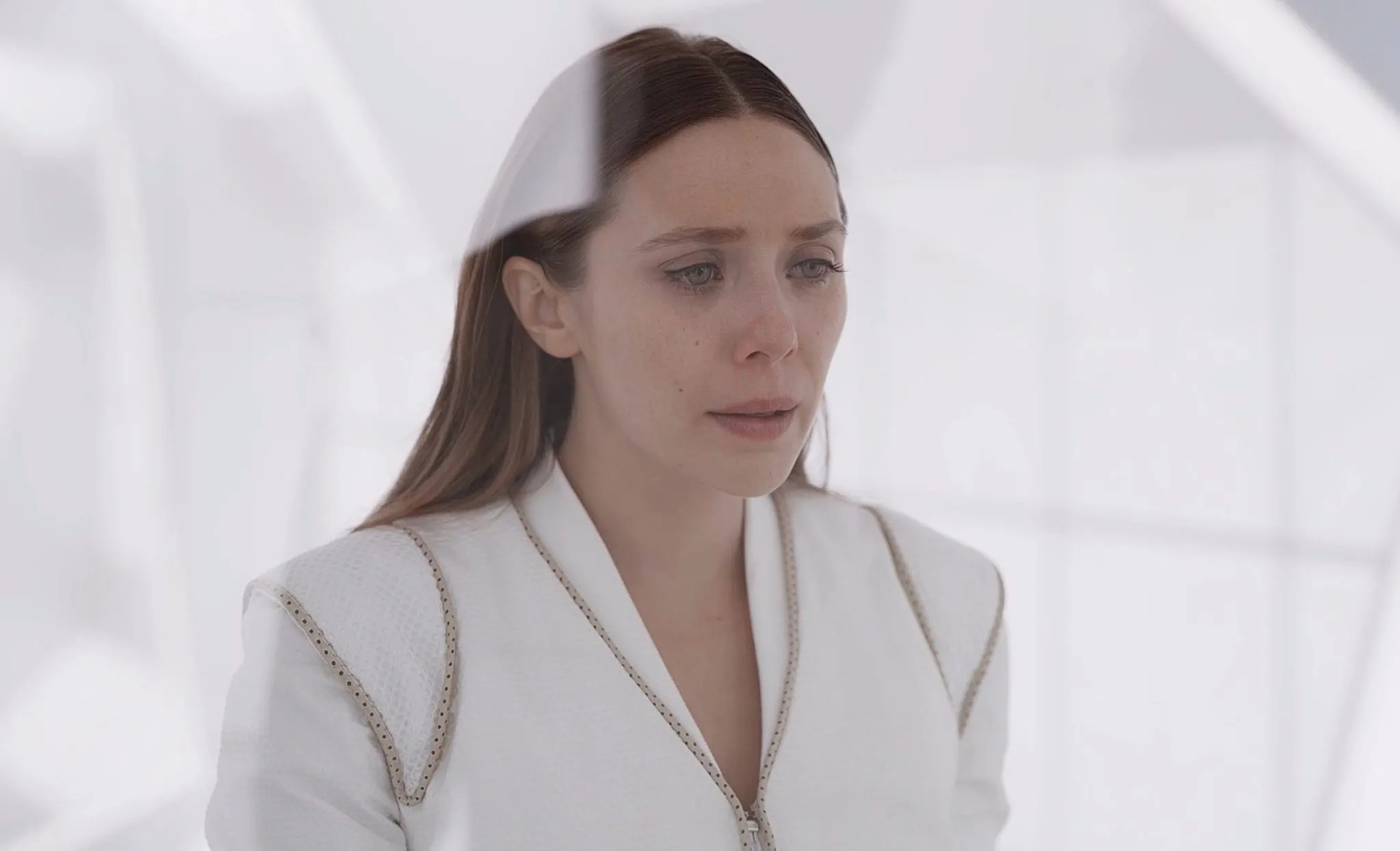 elizabeth olsen to star in panic carefully thriller. still from the assessment.