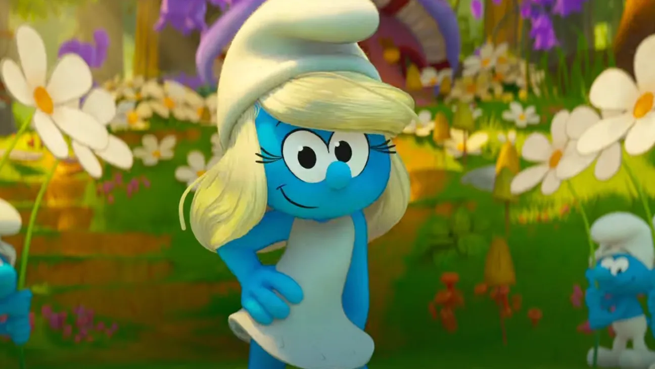 rihanna as smurfette in smurfs trailer