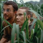 jonathan bailey and scarlett johansson in trailer for jurassic world rebirth