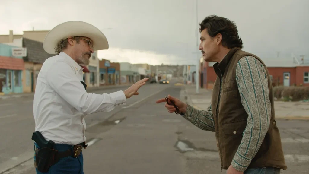 joaquin phoenix and pedro pascal in ari aster a24 western Eddington trailer
