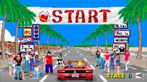 outrun video game graphics by sega