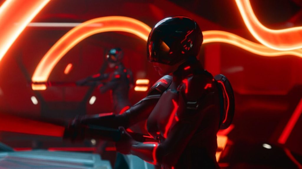 tron: ares trailer footage features red suited guards