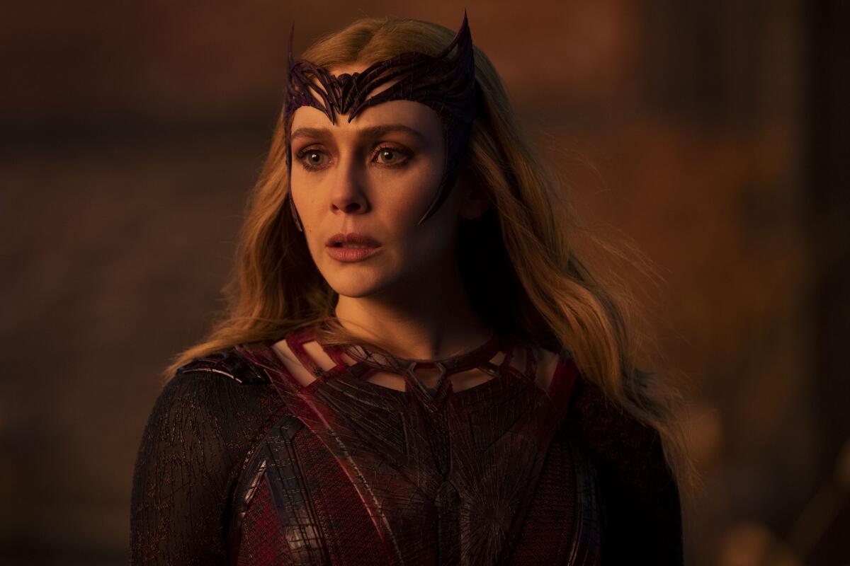 elizabeth olsen to star in flesh of the gods. still from multiverse of madness