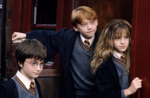 cast picture of the original trio harry potter, ron weasley and hermione granger