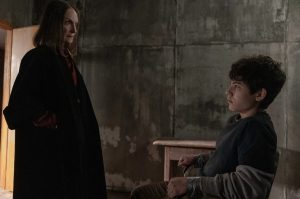 The Dame and Hershel in the season two The Walking Dead: Dead City episode WHY DID THE MAINLANDERS CROSS THE RIVER?