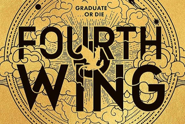 fourth wing cropped book cover title