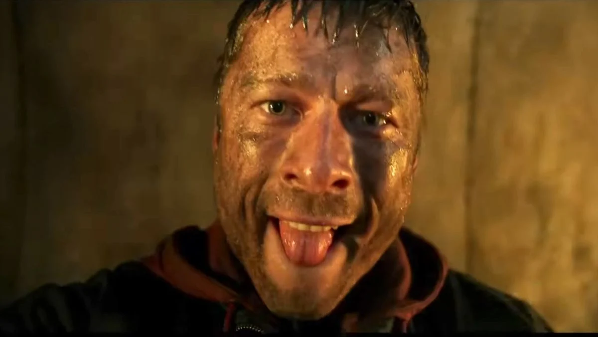 glen powell in the running man trailer