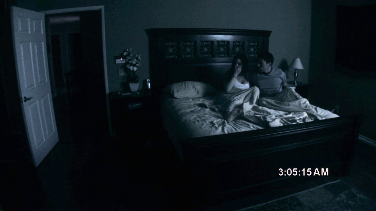 film still from 2007's paranormal activity. reboot