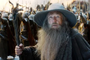 stephen colbert to pen a new lord of the rings film. image of ian mckellen as gandalf