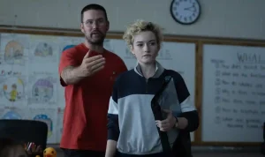 writer-director zach cregger, seen here in BTS from Weapons with Julia Garner, sets next feature project with The Flood