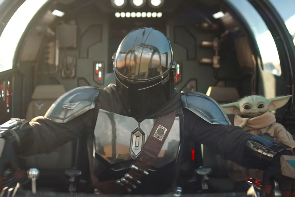 pedro pascal as din djarin in the mandalorian and grogu star wars film