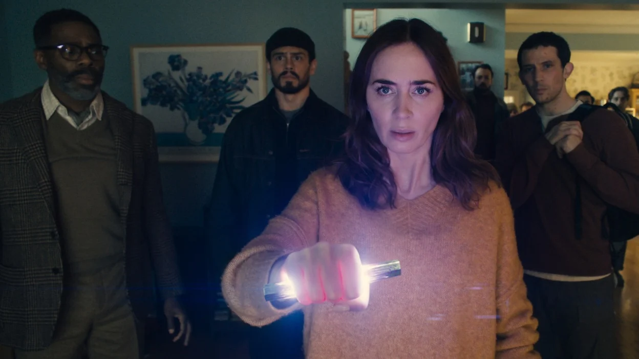 Colman Domingo, Emily Blunt and Josh O'Connor in Disclosure Day